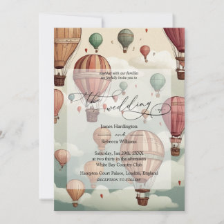 Invitation Conception d'invitation de mariage de Whimsical Ho