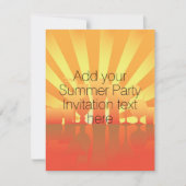 Invitation Conception d'invitation de partie d'été (Devant)