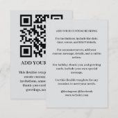 Invitation Conception d'invitation d'événement QR moderne sca (Devant / Derrière)
