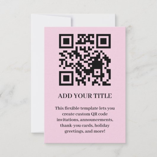 Invitation Conception d'invitation d'événement QR scannable m (Devant)