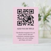 Invitation Conception d'invitation d'événement QR scannable m (Debout devant)