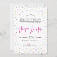 Conception d'invitation personnalisée pour HARPER