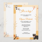 Invitation Conception d'invitation pour une baby shower « C'e (Devant / Derrière)