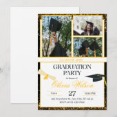 Invitation Conception d'invitation pour une fête de remise de (Devant / Derrière)
