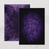 Invitation Conception d'invitation ton violet avec texture gr (Devant / Derrière)