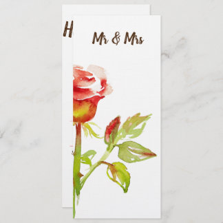 Invitation Conception douce de rose