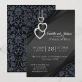 Invitation Conception du 10e Anniversaire de Black Onyx (Devant / Derrière)
