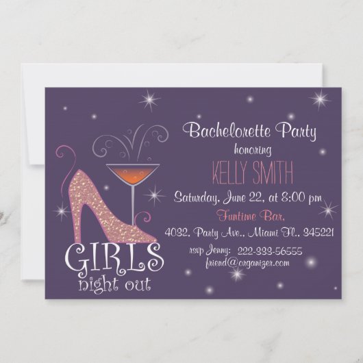 Invitation Conception du Bachelorette Party (Devant)