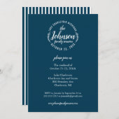 Invitation Conception du logo de la Réunion familiale (Devant / Derrière)