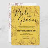 Invitation Conception du plan floral dans le Mariage BG Musta (Devant / Derrière)