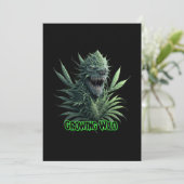 Invitation Conception du plante de mauvaises herbes cool "Gro (Debout devant)