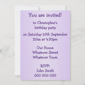 Invitation Conception du tracteur fête d'anniversaire (Dos)