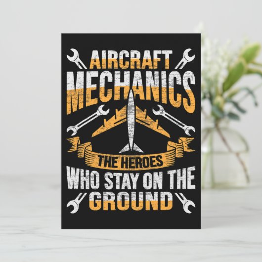 Invitation Conception d'un héros de mécanicien d'aéronef pour (Debout devant)