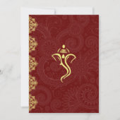 Invitation Conception élégante de mariage de Vinayaka de (Devant)