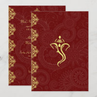Conception élégante de mariage de Vinayaka de