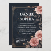 Invitation Conception élégante d'invitation de mariage (Devant / Derrière)