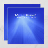 Invitation Conception élégante moderne propre bleu luxueux (Devant / Derrière)