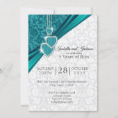 Invitation Conception élégante pour le 5e anniversaire de mar (Devant)