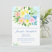 Invitation Conception florale à l'aquarelle (Debout devant)