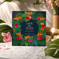 Conception Florale Tropicale | Hibiscus et Feuilla