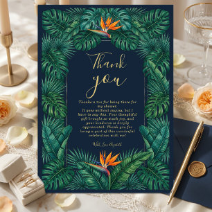 Invitation Conception Florale Tropicale Hibiscus & Feuillag