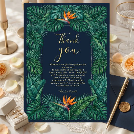 Invitation Conception Florale Tropicale | Hibiscus & Feuillag