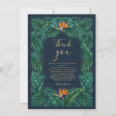 Invitation Conception Florale Tropicale | Hibiscus & Feuillag (Devant)