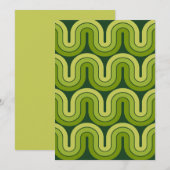 Invitation Conception géométrique géométrique des vagues (Devant / Derrière)