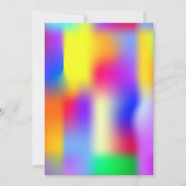 Invitation Conception graphique moderne arc-en-ciel personnal (Devant)