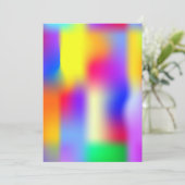 Invitation Conception graphique moderne arc-en-ciel personnal (Debout devant)