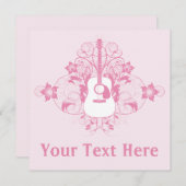 Invitation Conception guitare (Devant / Derrière)