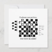 Invitation Conception inspirée des échecs classiques (Dos)