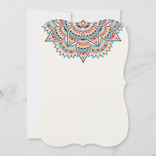 Invitation Conception Mandala classique (Dos)