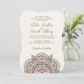 Invitation Conception Mandala classique (Debout devant)