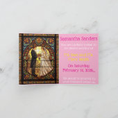 Invitation Conception mariage en verre traditionnel (Intérieur)