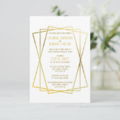 Invitation Conception Mid Mod - Carton d'invitation de mariag (Debout devant)