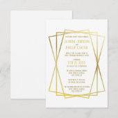 Invitation Conception Mid Mod - Carton d'invitation de mariag (Devant / Derrière)