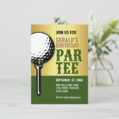 Invitation Conception minimaliste du Golf Party (Debout devant)