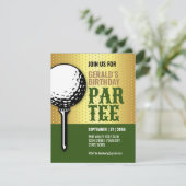 Invitation Conception minimaliste du Golf Party (Debout devant)