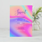 Invitation Conception moderne de la spirale holographique (Debout devant)