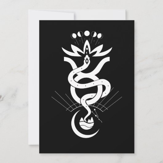 Invitation Conception originale pour l'impression Serpent 202 (Devant)