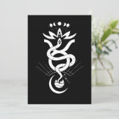 Invitation Conception originale pour l'impression Serpent 202 (Debout devant)