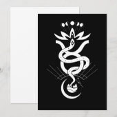 Invitation Conception originale pour l'impression Serpent 202 (Devant / Derrière)