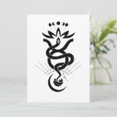 Invitation Conception originale pour l'impression Serpent 202 (Debout devant)