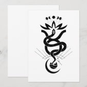Invitation Conception originale pour l'impression Serpent 202 (Devant / Derrière)