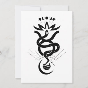 Invitation Conception originale pour l'impression Serpent 202