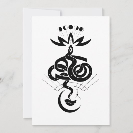Invitation Conception originale pour l'impression Serpent 202 (Devant)