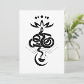 Invitation Conception originale pour l'impression Serpent 202 (Debout devant)