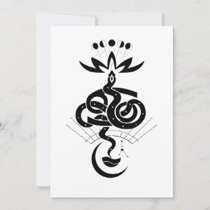 Invitation Conception originale pour l'impression Serpent 202