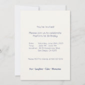 Invitation Conception Panda douce rose & menthe (Dos)